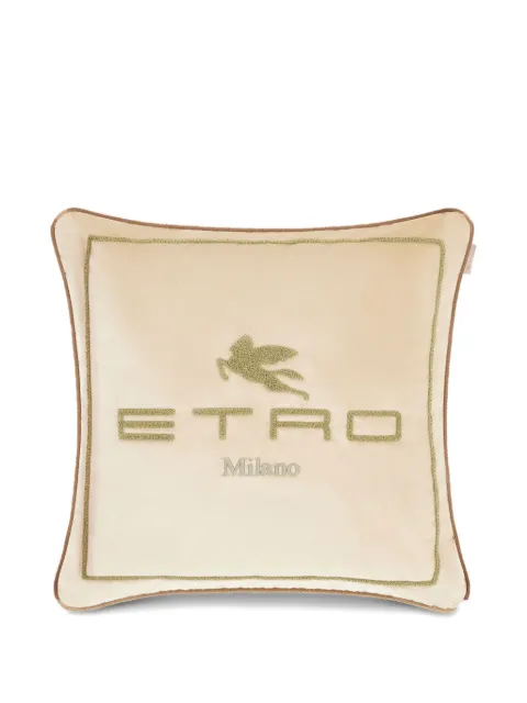 ETRO HOME embroidered Pegaso cushion (45cm x 45cm)
