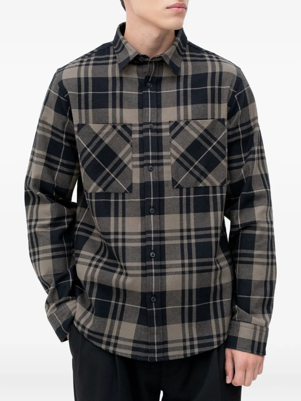 HUGO Hemd mit Check | Schwarz | Image 1