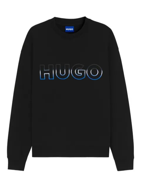 HUGO logo-embroidererd sweatshirt
