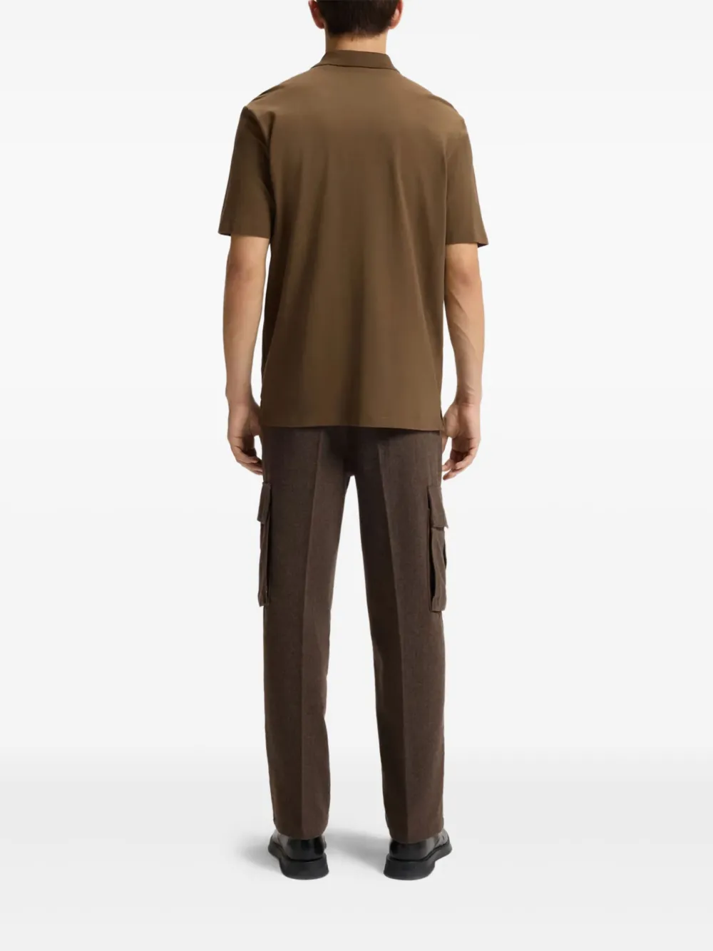 HUGO logo polo shirt - Bruin