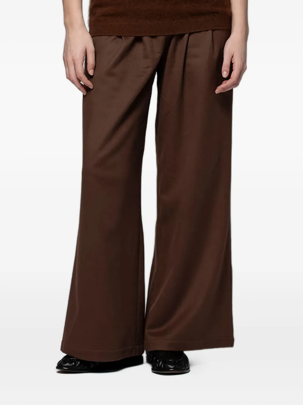 Max Et Moi Babili Palazzo Pants In Brown