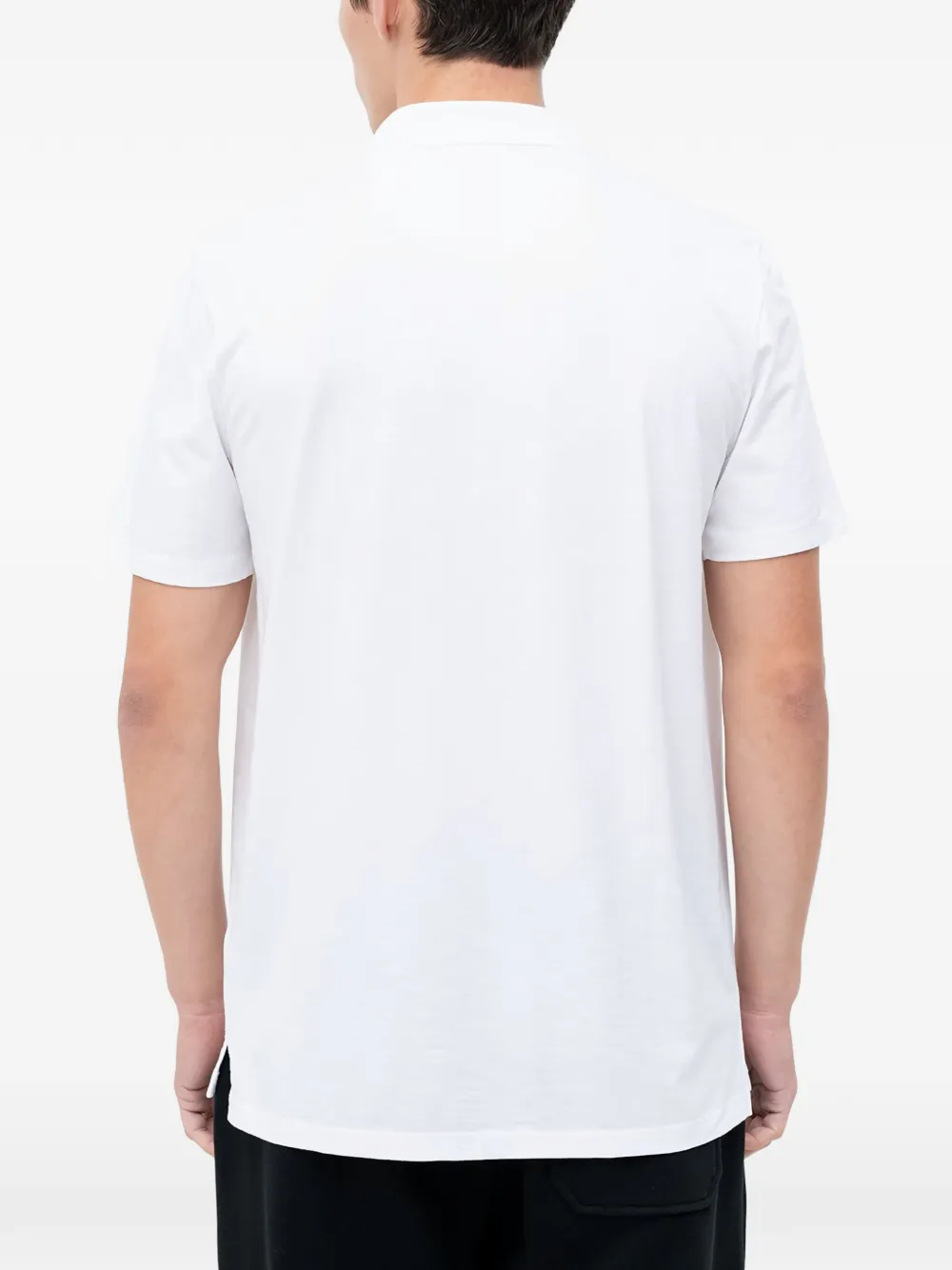 HUGO Poloshirt met hals met rits Wit