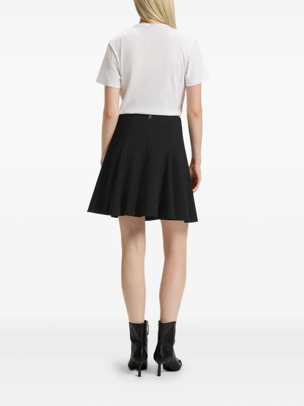 HUGO pleated mini skirt - Zwart