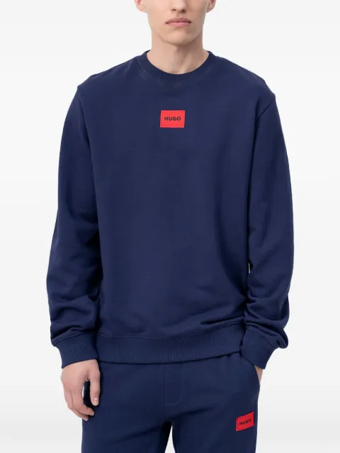 HUGO logo-patch sweatshirt