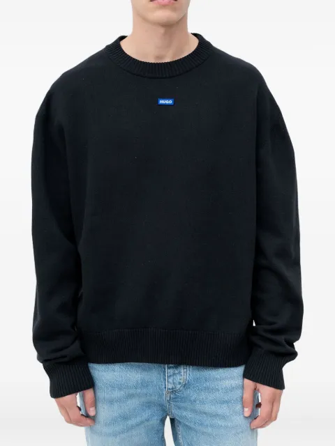 HUGO jersey con aplique del logo