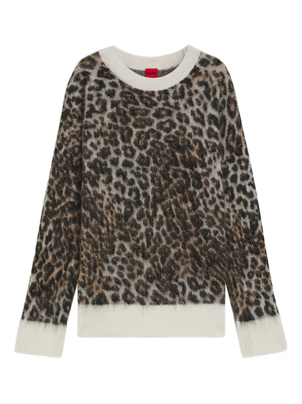 HUGO suéter con animal print | marrón | Image 1