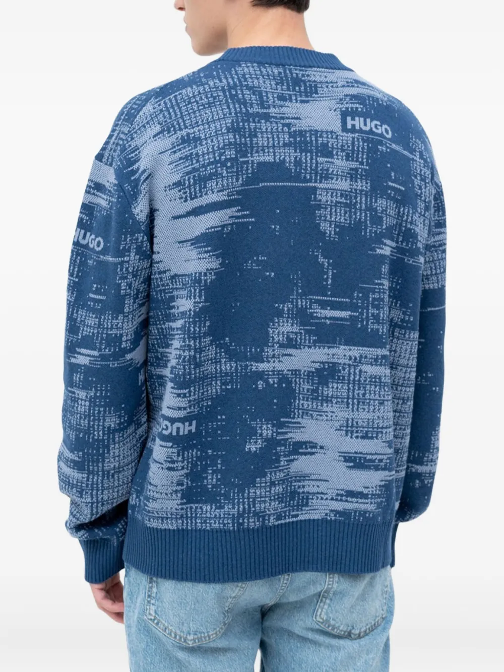 HUGO patterned crew-neck sweater | Knitted Sweaters | Image 2