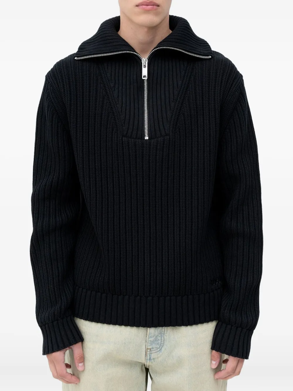 HUGO tenis de canalé con cierre | negro | Image 1