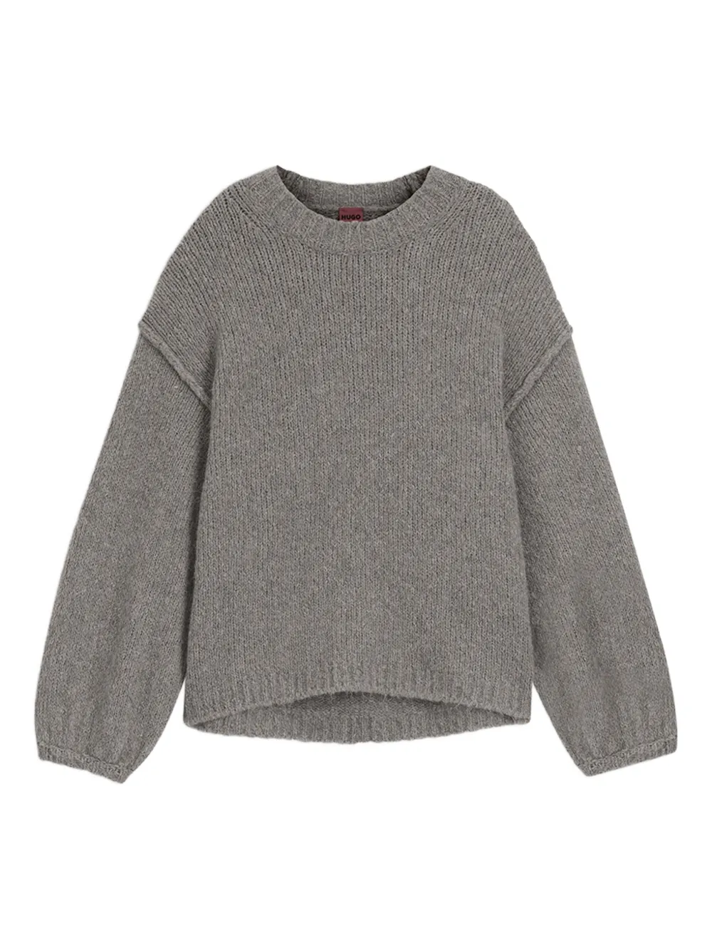 HUGO Pullover mit Ziernaht | Nude | Image 1