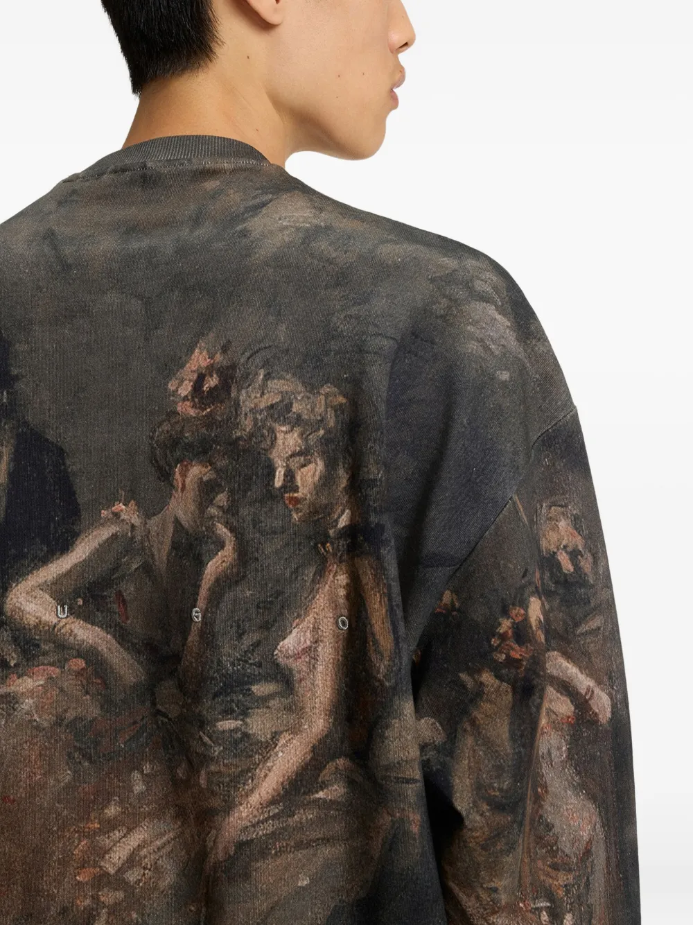 Hugo Boss Printed Sweatshirt In Black