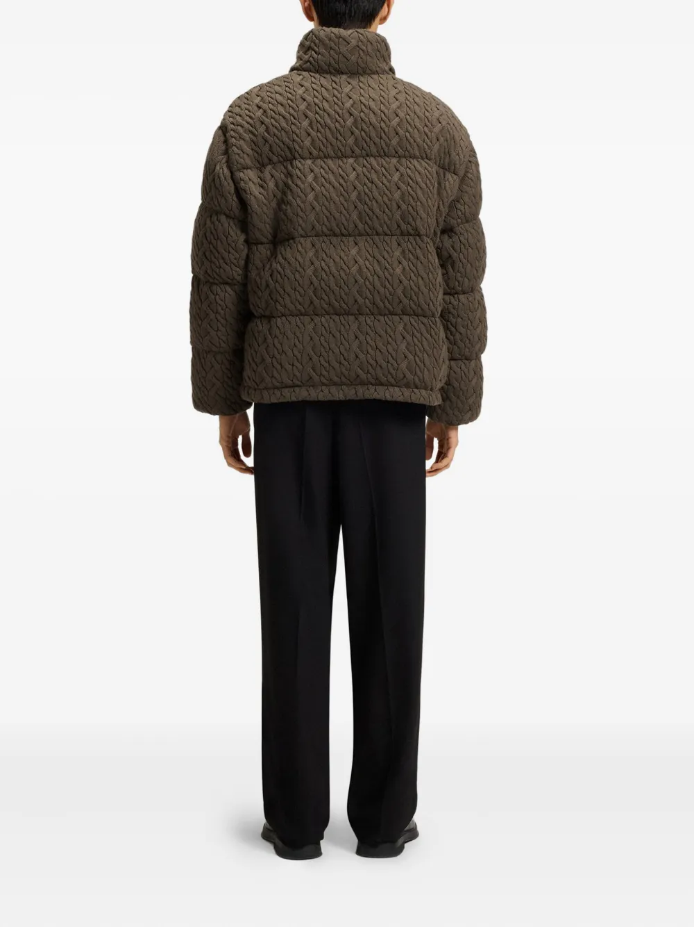 HUGO Gefütterte Jacke mit Zopfmuster | Daunenjacken | Image 2