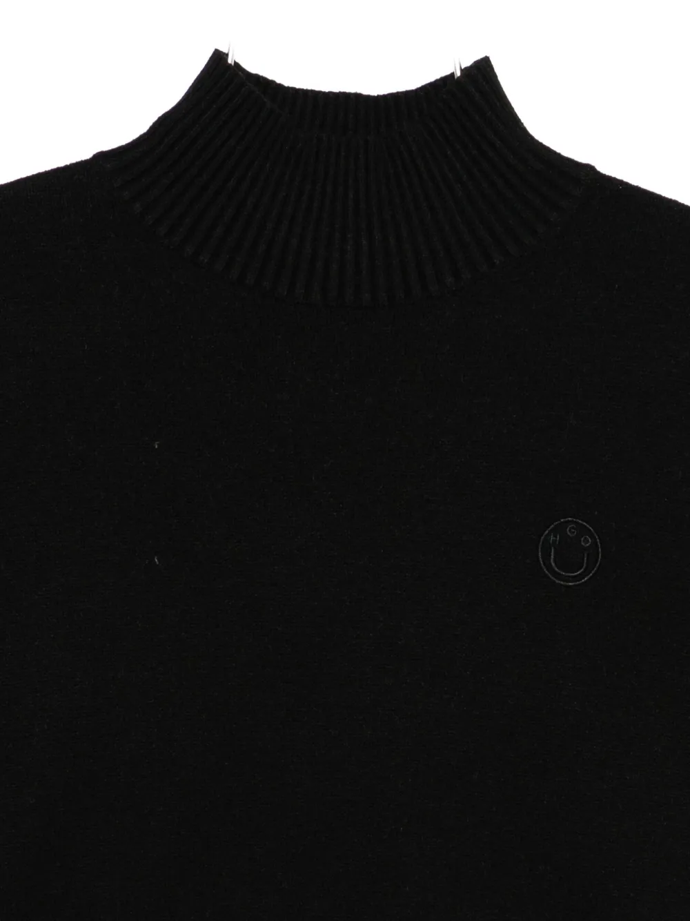 Hugo Boss Mock-neck Sweater In Black