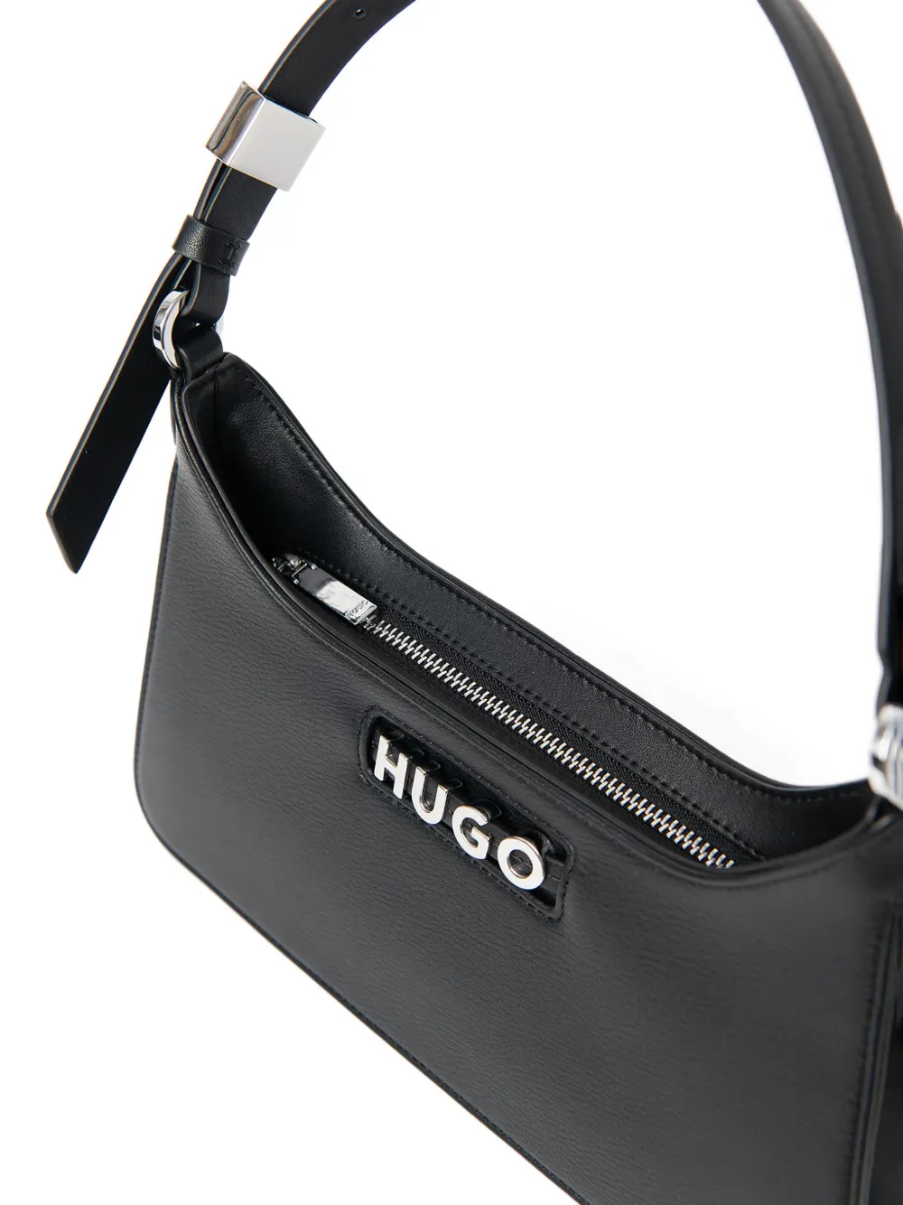 Hugo Boss Logo-plaque Shoulder Bag In Black