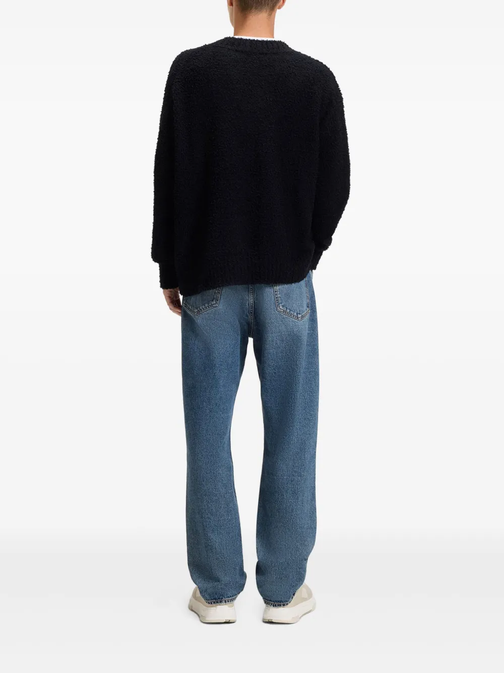 HUGO round-neck sweater - Zwart