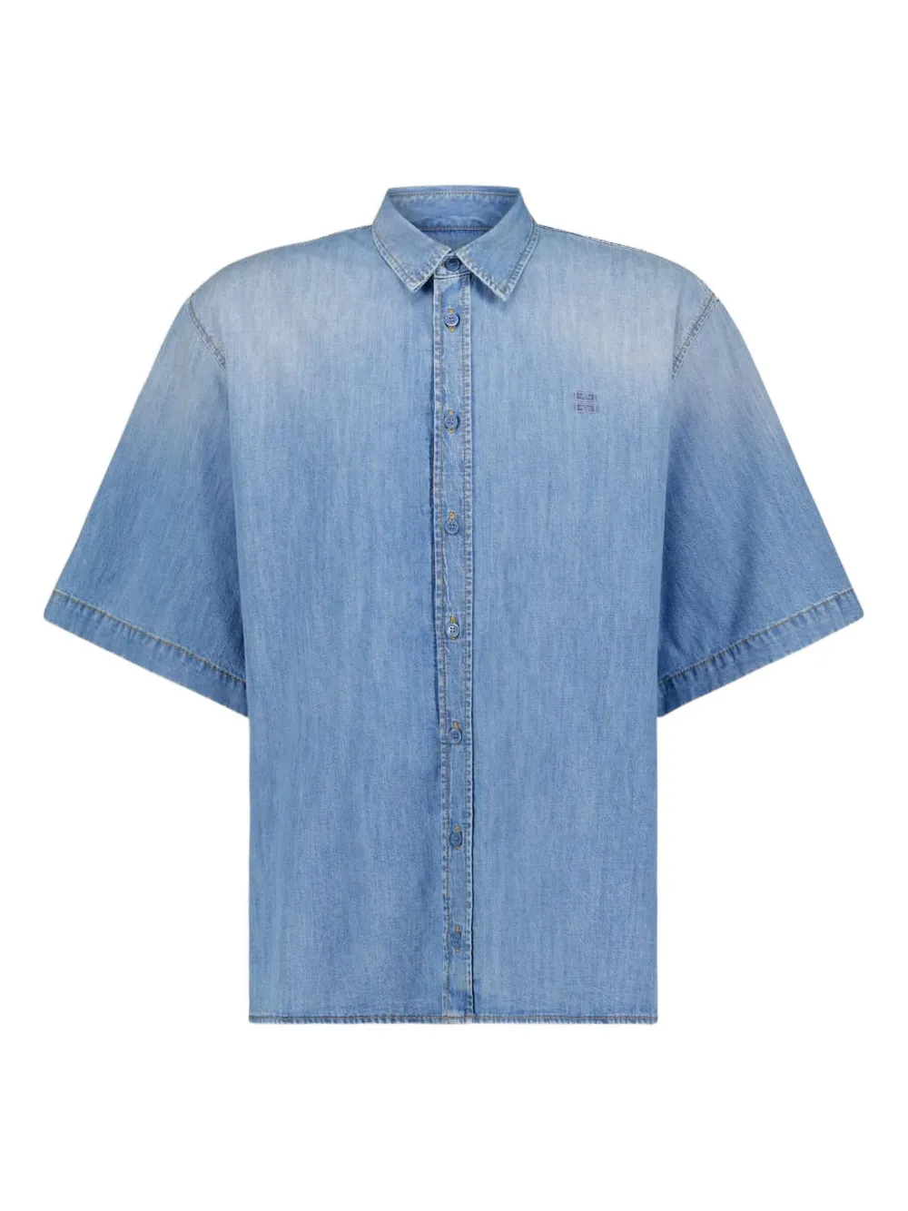 Givenchy denim short-sleeve shirt - Blue