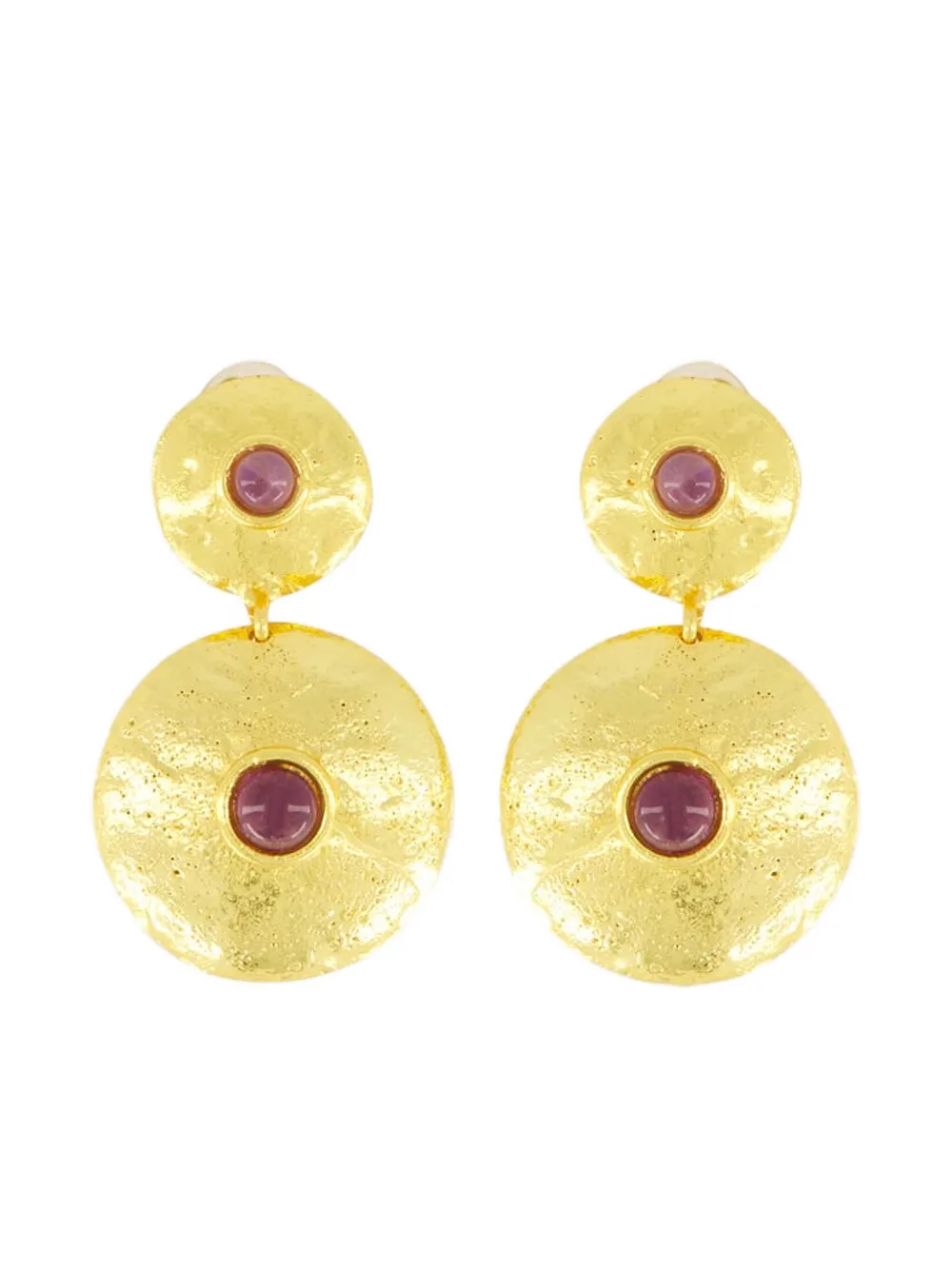 Sylvia Toledano Venus amethyst earrings - ゴールドトーン Sylvia Toledano Venus amethyst earrings - ゴールドトーン