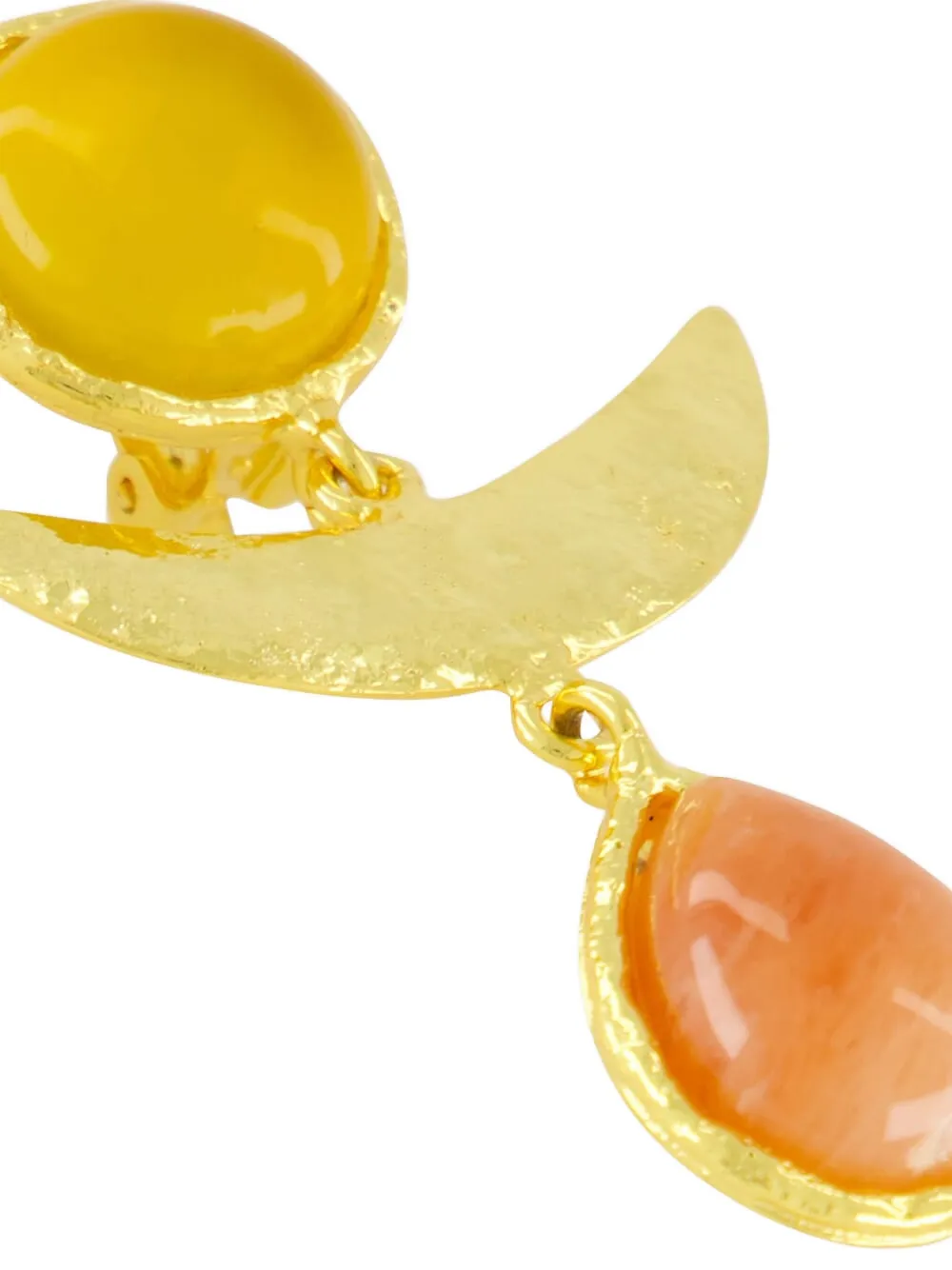  Sylvia Toledano Sunset Onyx-pearl Earrings - Gold 