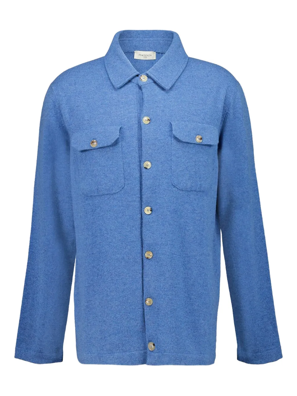 Piacenza Cashmere chest-pockets buttoned shirt - Blue