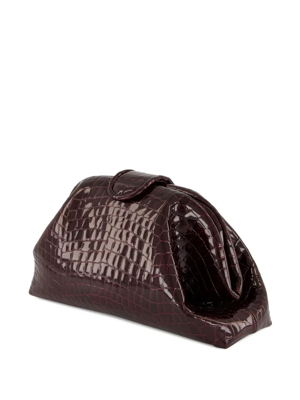 PAULA Leren clutch Rood