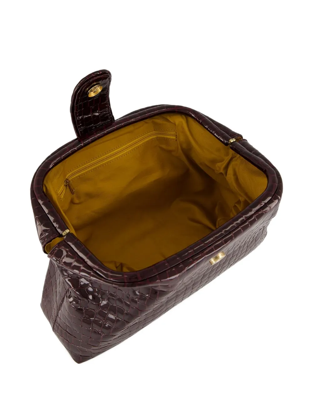 PAULA Leren clutch Rood