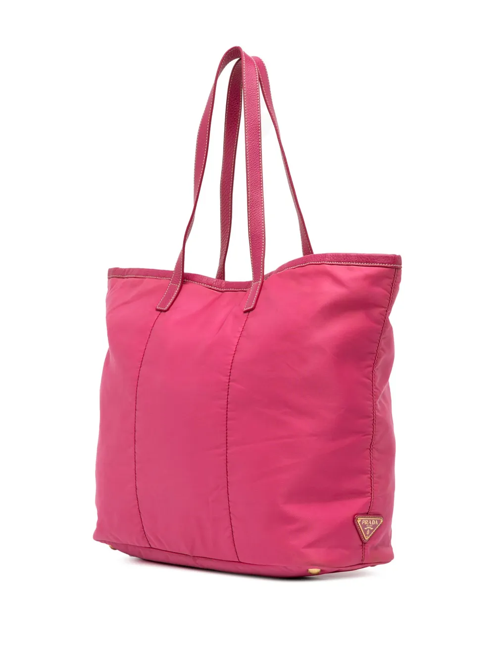 Prada Pre-Owned 2013-2025 Tessuto Canapa Logo Tote Bag | Pink