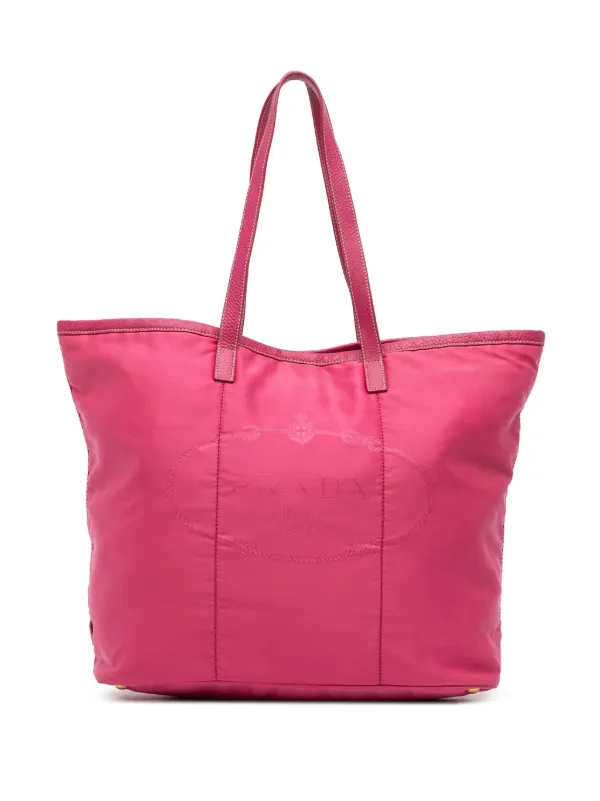 Prada Pre-Owned 2013-2025 テスート カナパ ロゴ トートバッグ 