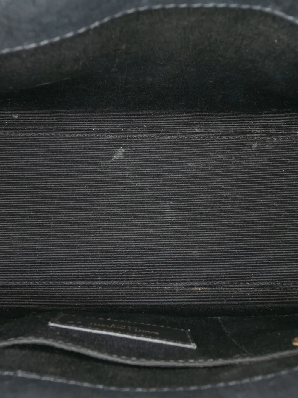 Pre-owned Saint Laurent 2014 Nano Patent Sac De Jour Satchel In Black