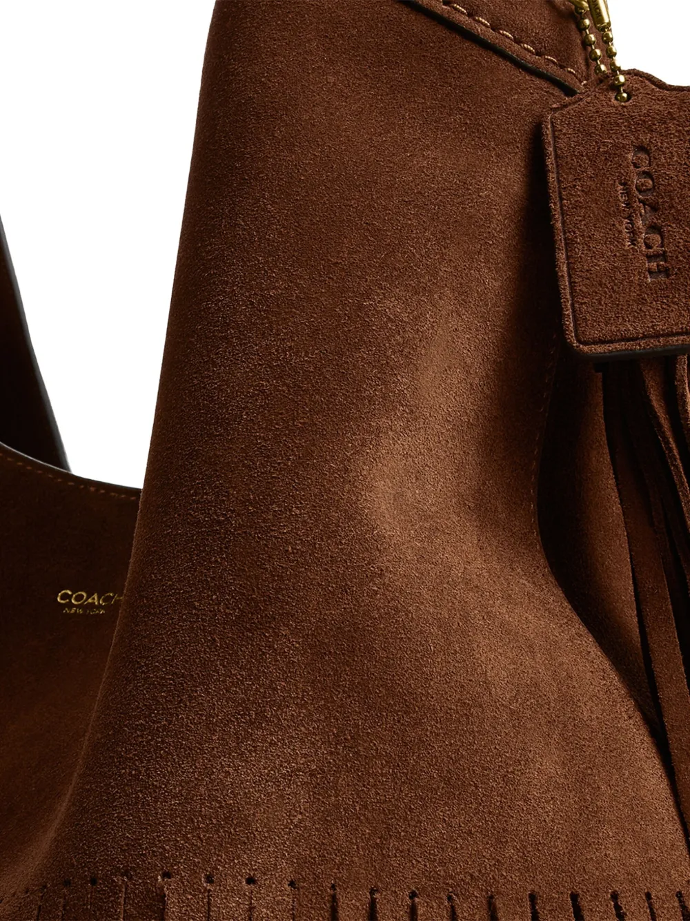 Coach Fringe Brooklyn Shoulder Bag In Brown