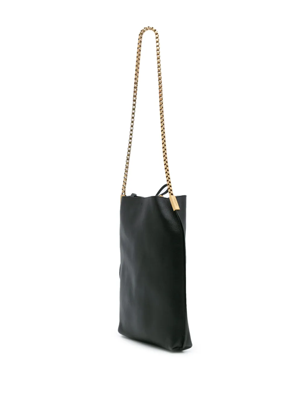 Pre-owned Saint Laurent 2020 Small Calfskin Suzanne Hobo Shoulder Bag In Black