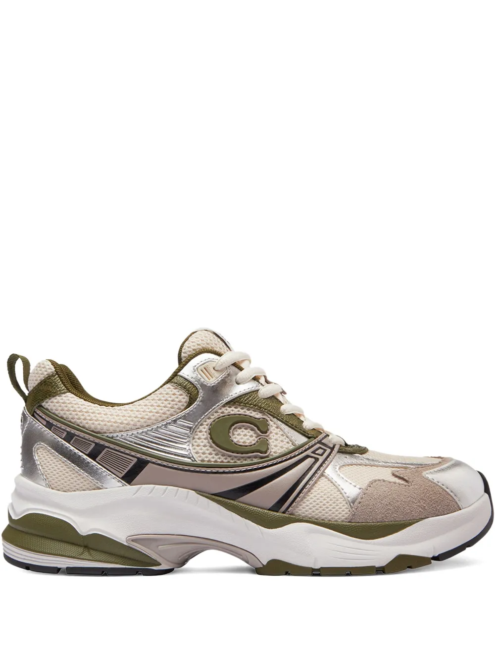 Coach Sneakers met logo Beige