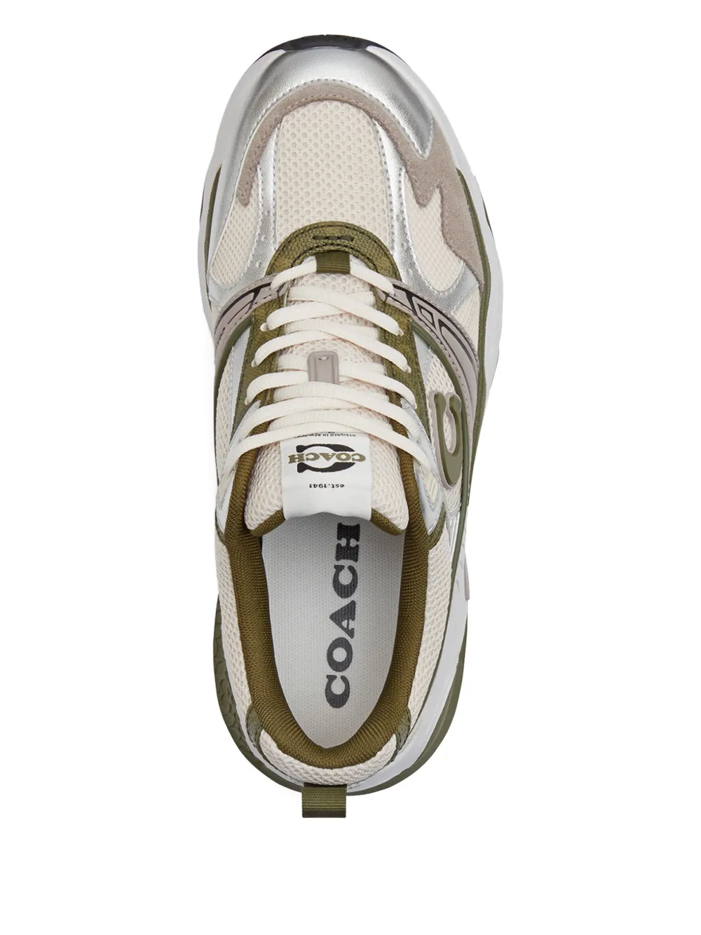 Coach Sneakers met logo Beige