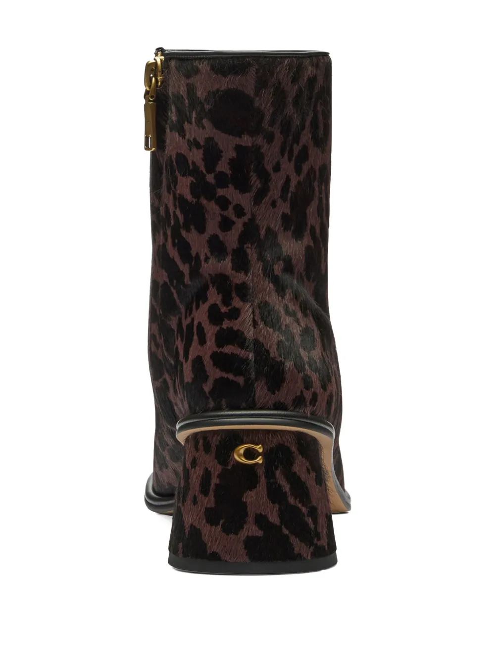 Coach Leopard-print Ankle Boots In Animal Print