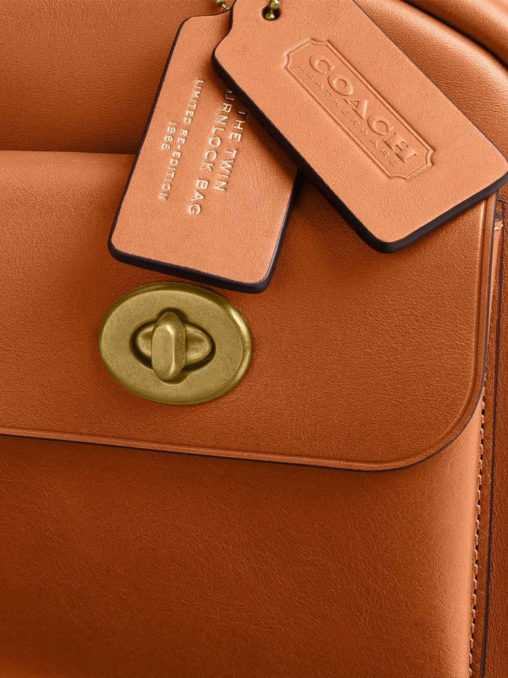 Coach Pocket Turnlock Leather Satchel In Brown