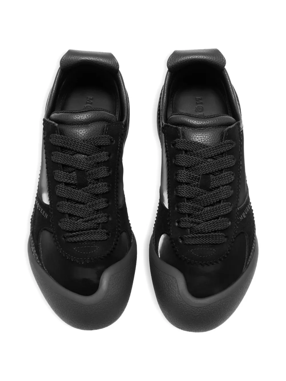 Alexander McQueen Flexion leren low-top sneakers Zwart