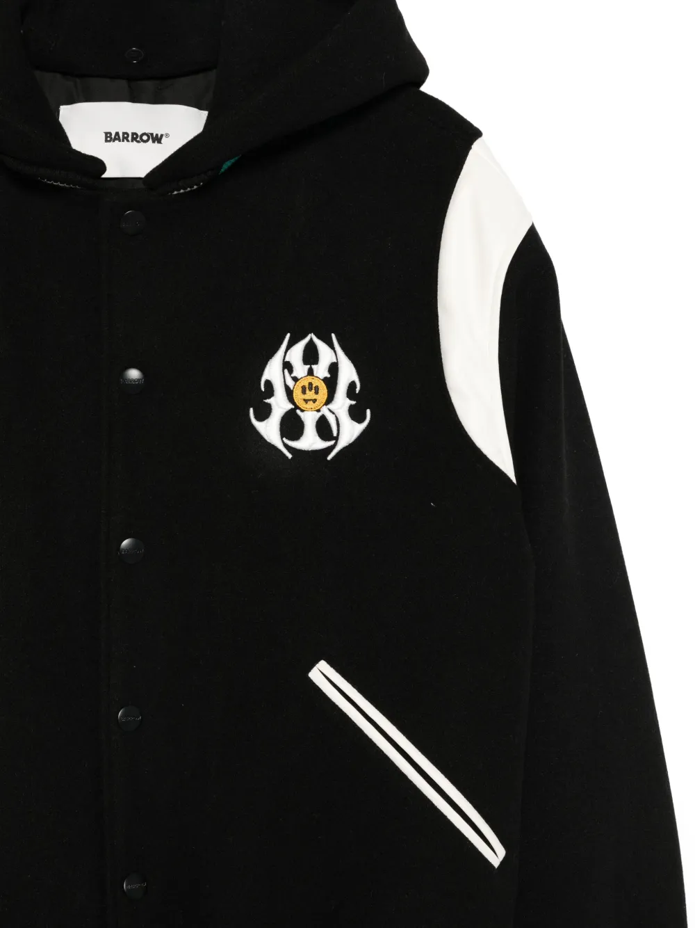 BARROW Bomberjack met capuchon Zwart