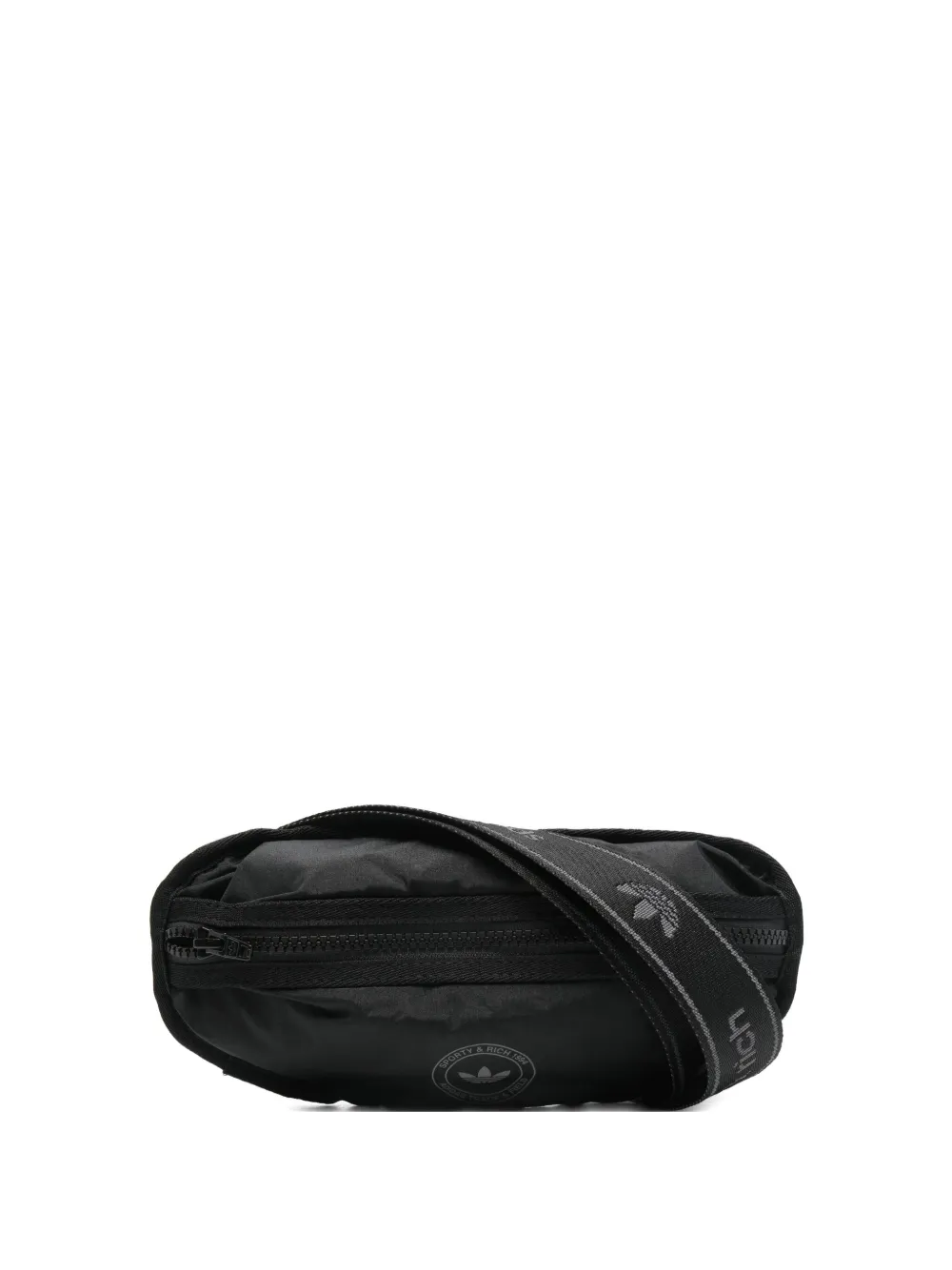 Adidas Originals X Sporty & Rich Logo-print Belt Bag In Black