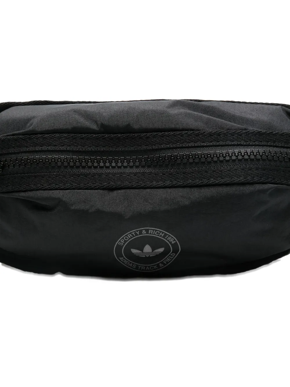 Adidas Originals X Sporty & Rich Logo-print Belt Bag In Black