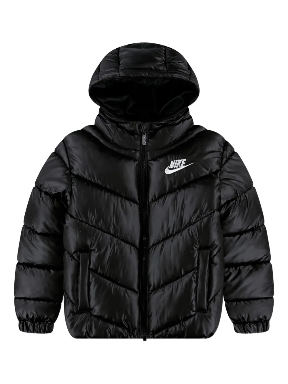 Nike Kids hooded quilted jacket - Nero