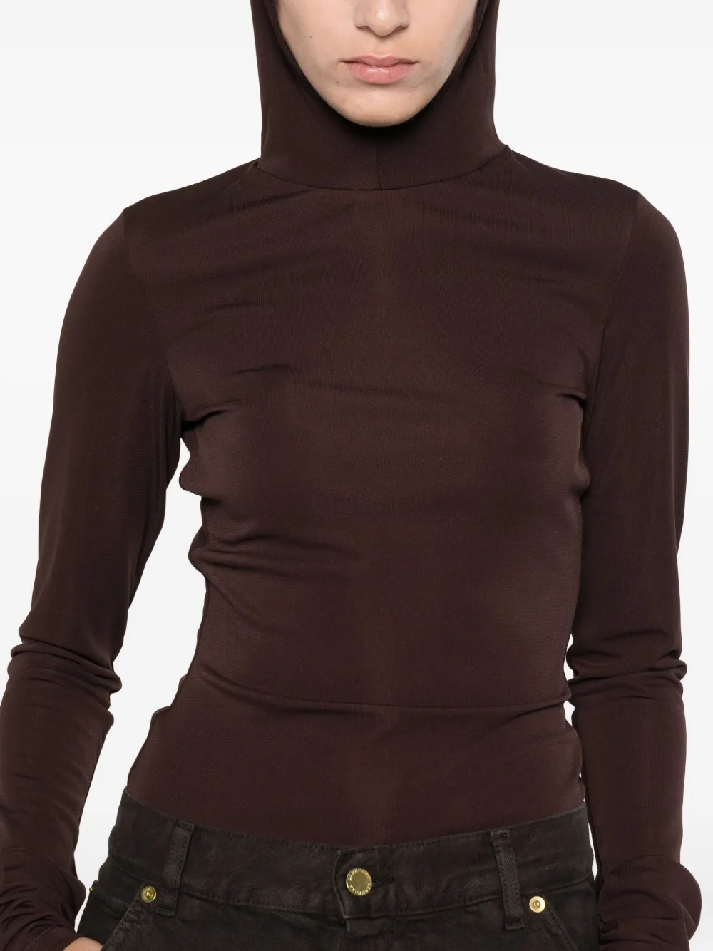 Darkpark Long-sleeved Hoodie In Brown