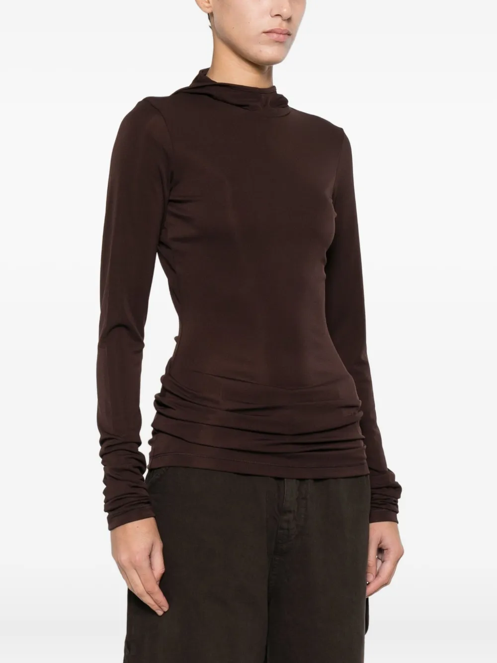 Darkpark Long-sleeved Hoodie In Brown