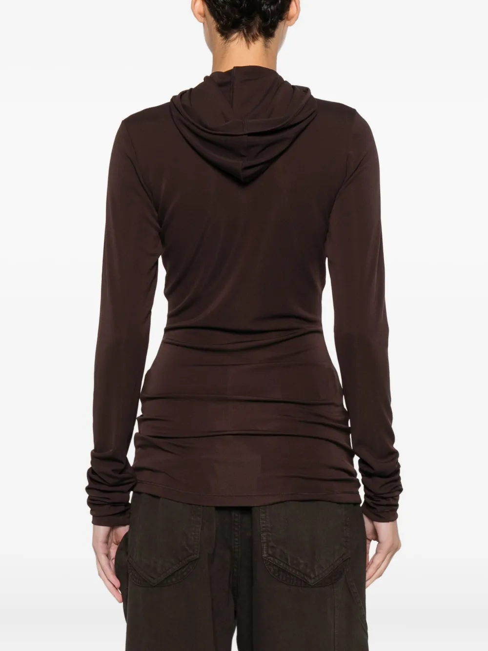 Darkpark Long-sleeved Hoodie In Brown