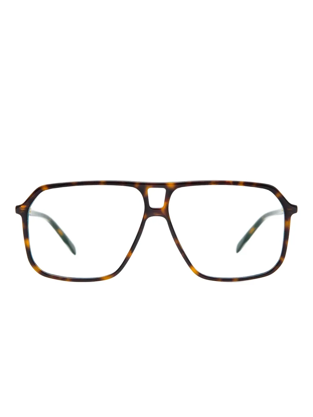Gigi Studios Isel Geometric-frame Glasses In Brown