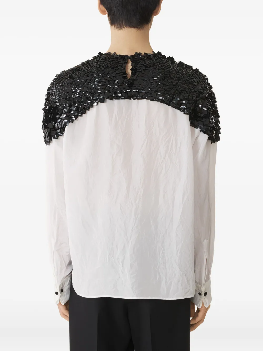 Lanvin T-shirt met pailletten Wit