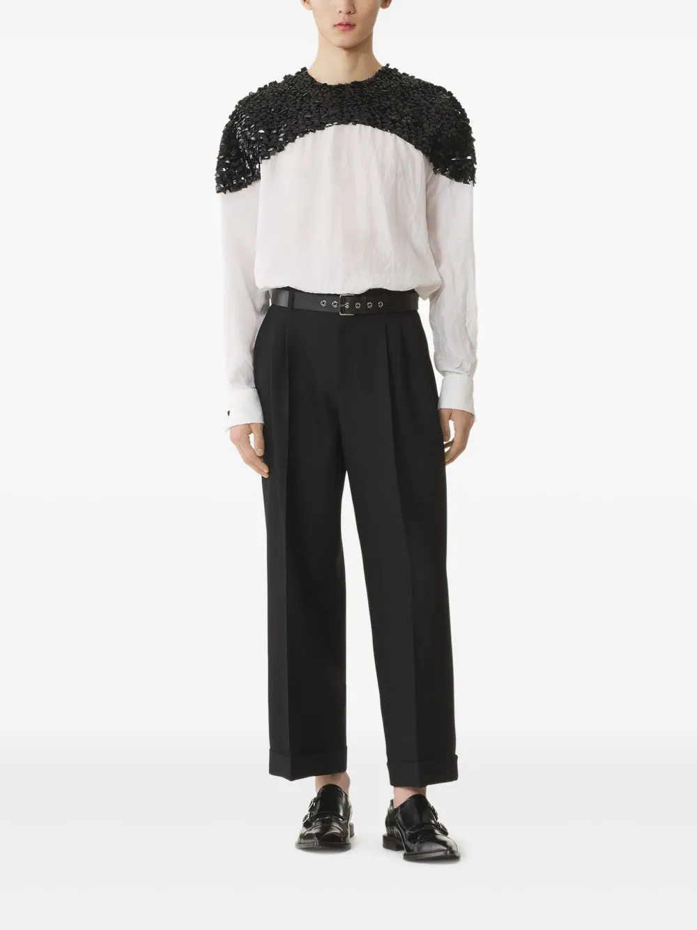 Lanvin sequin detail T-shirt - Wit