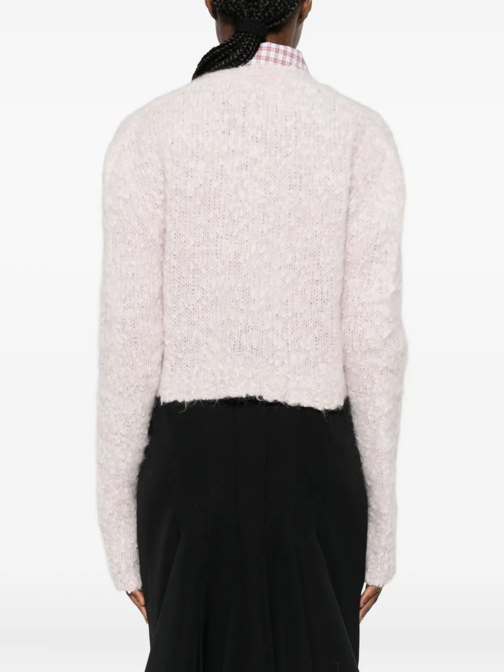 Marni Button-down Cropped Cardigan In Neutral