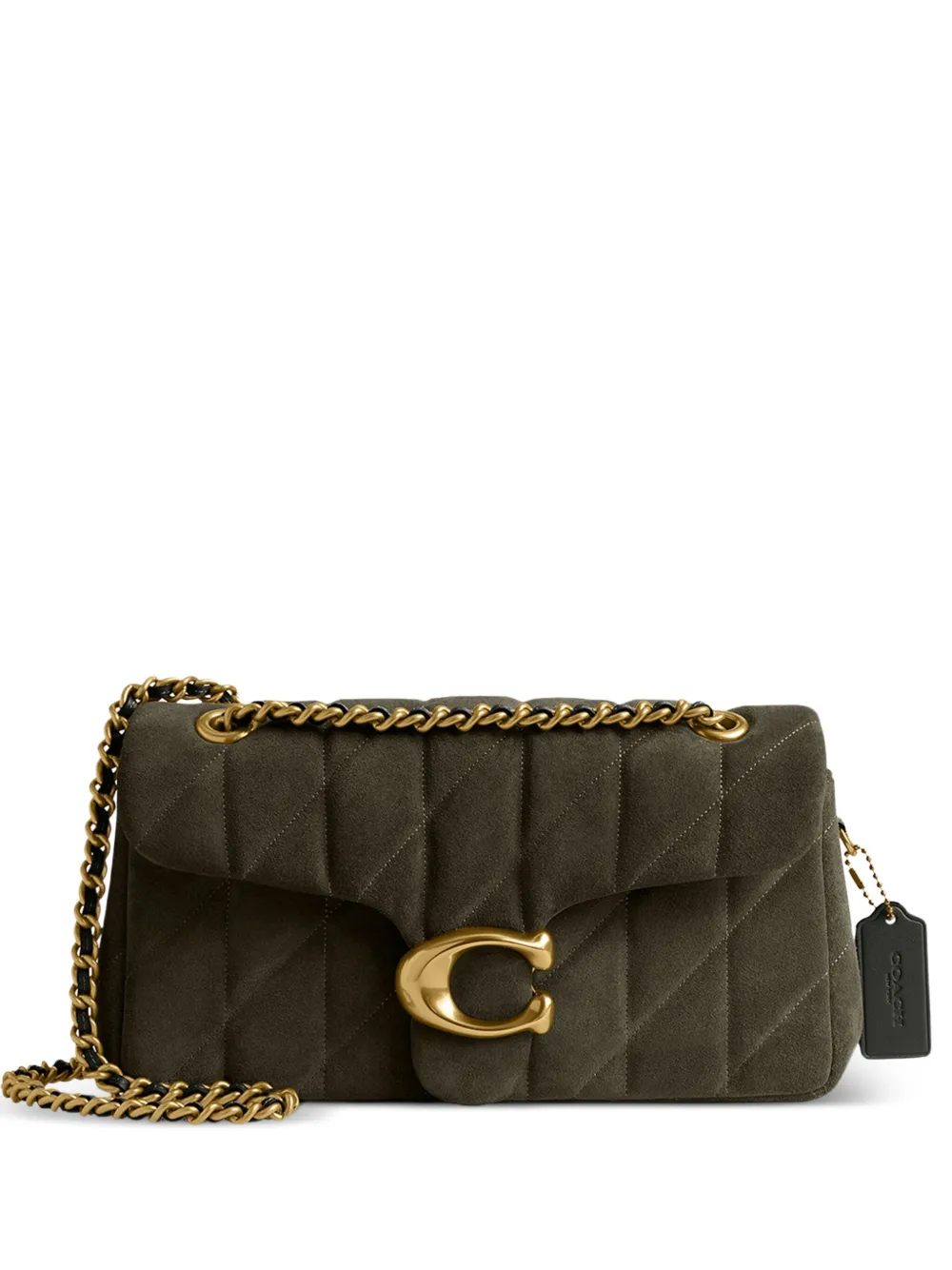 Coach Tabby Shoulder Bag 26 With Quilting In Green