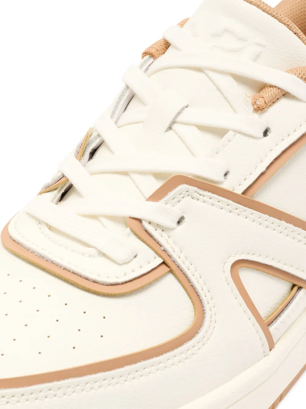 Apl Athletic Propulsion Labs Cutout Leather Sneakers In White