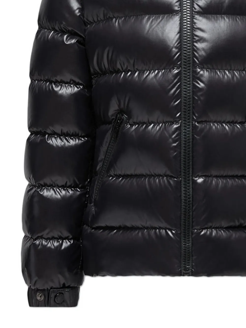 Moncler Enfant Gevoerd jack met capuchon Zwart