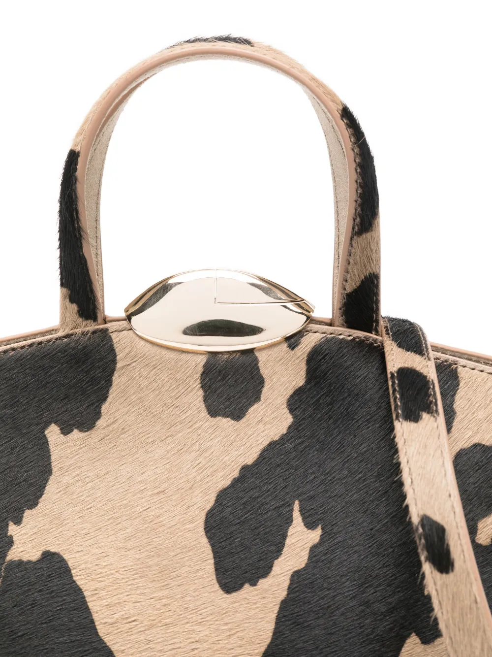 Benedetta Bruzziches Serena La Petite Animal-print Tote Bag In Brown