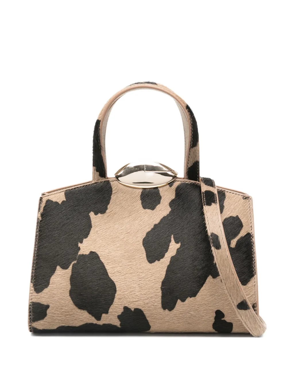 Benedetta Bruzziches Serena La Petite Animal-print Tote Bag In Brown